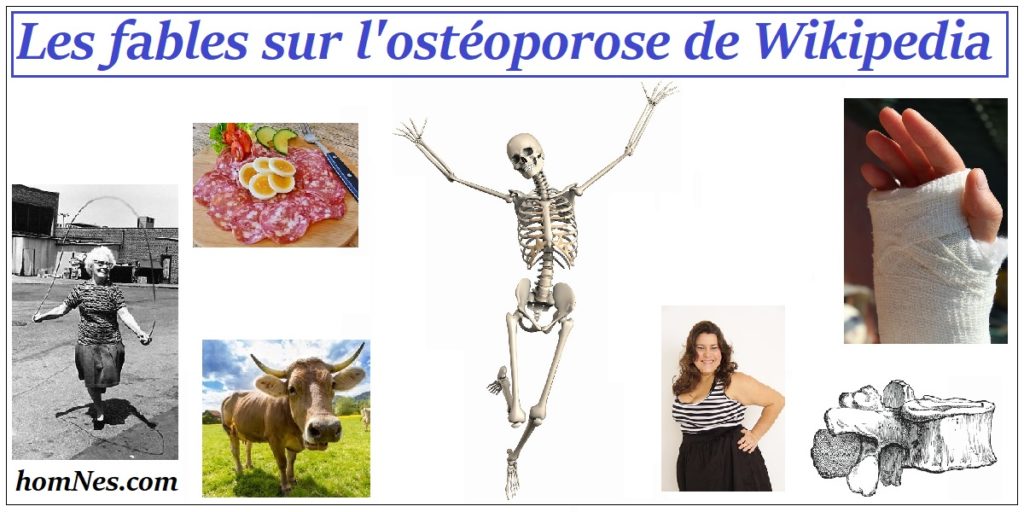 Les fables de Wikipedia sur l'ostéoporose 